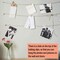 20 Pack Metal Clips with 20 Push-pins for Corkboard,Bulldog Clips for Hanging Pictures,Small Hinge Clips for Photos Crafts,Mini Binder Clips Paper File Clamps(1.25 Inch,Rose Gold)